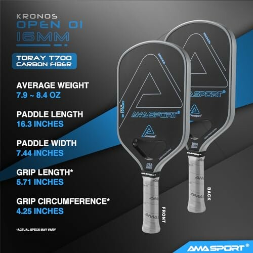 Kronos Open 01 Pickleball Paddle