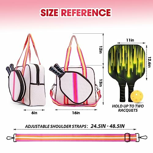 MANUEKLEAR Crossbody Sling Pickleball Bag