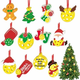 Xylolfsty Pickleball Christmas Ornaments