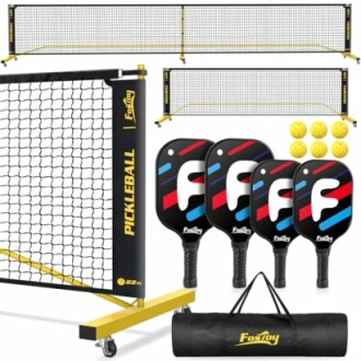 Fostoy Portable Pickleball Net with Wheels