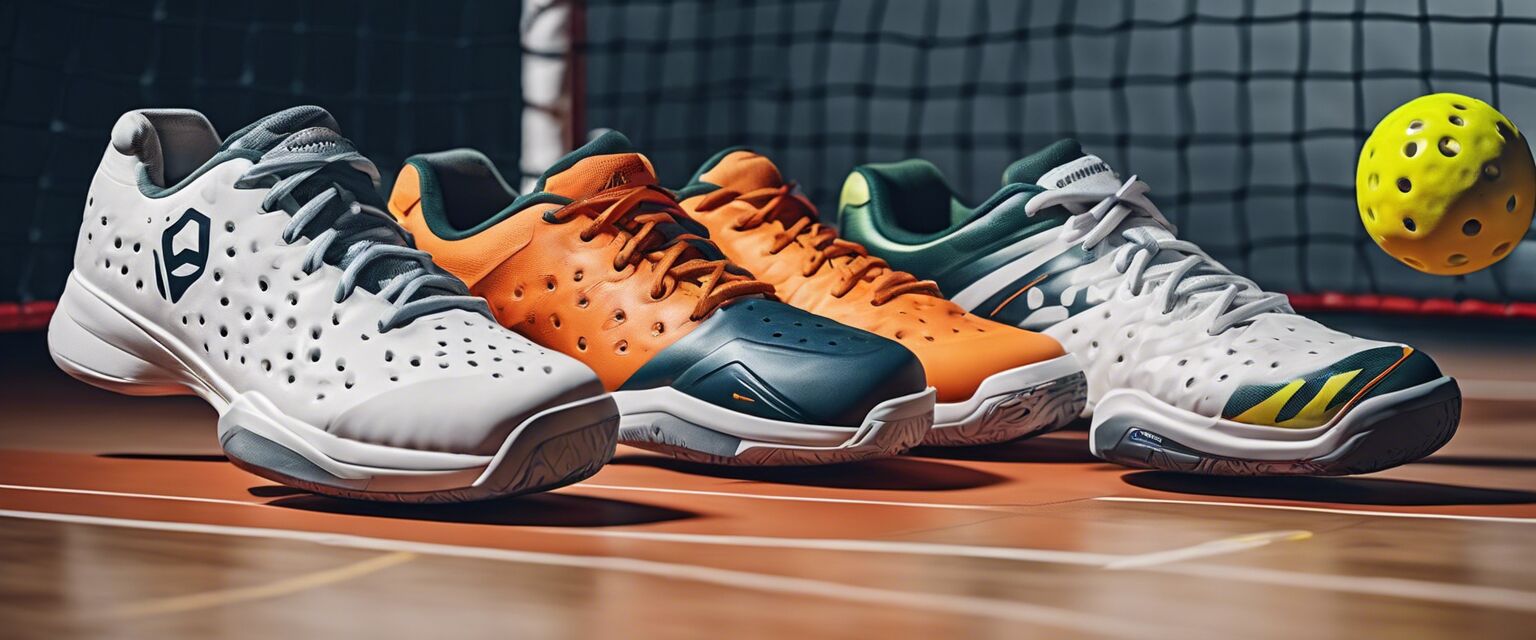 Collection of pickleball shoes