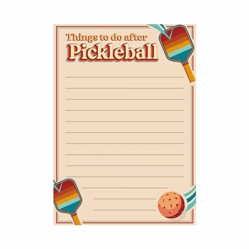 Blank to-do list with pickleball theme